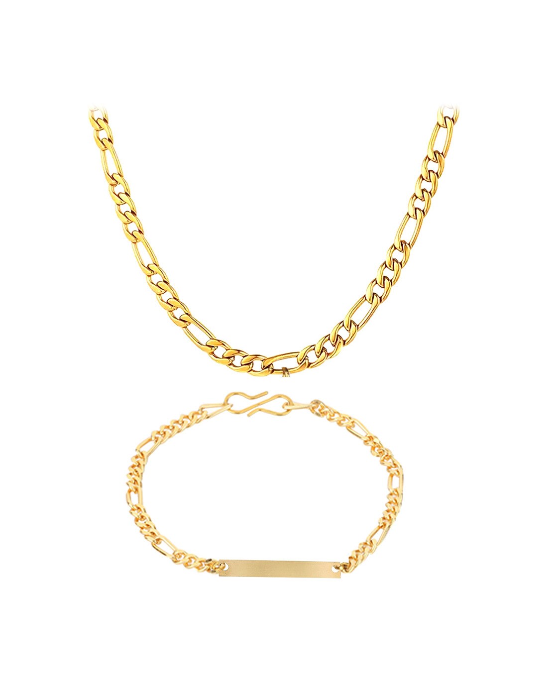 Gold Figaro Chain Bracelet (4mm) - ETRNL