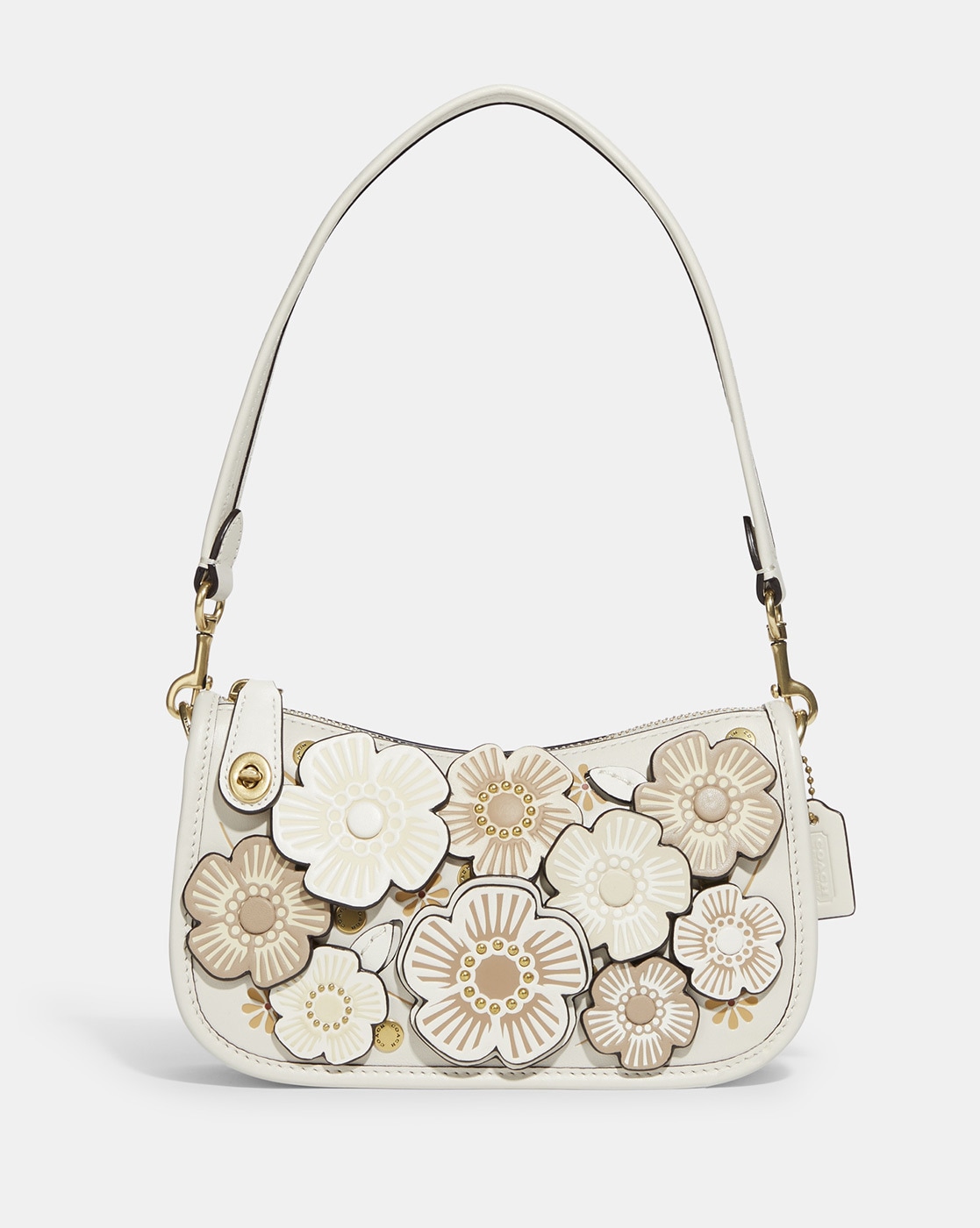 Coach tea rose online clutch