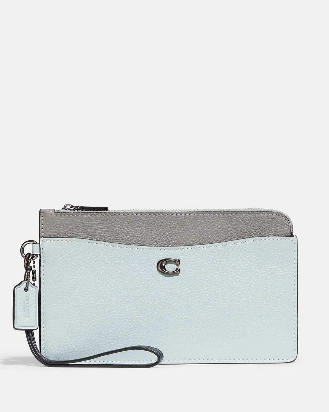 Grey coach discount wristlet