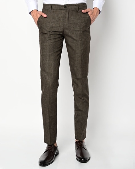 ASOS DESIGN super skinny wool mix suit trousers in dark brown tweed  ASOS