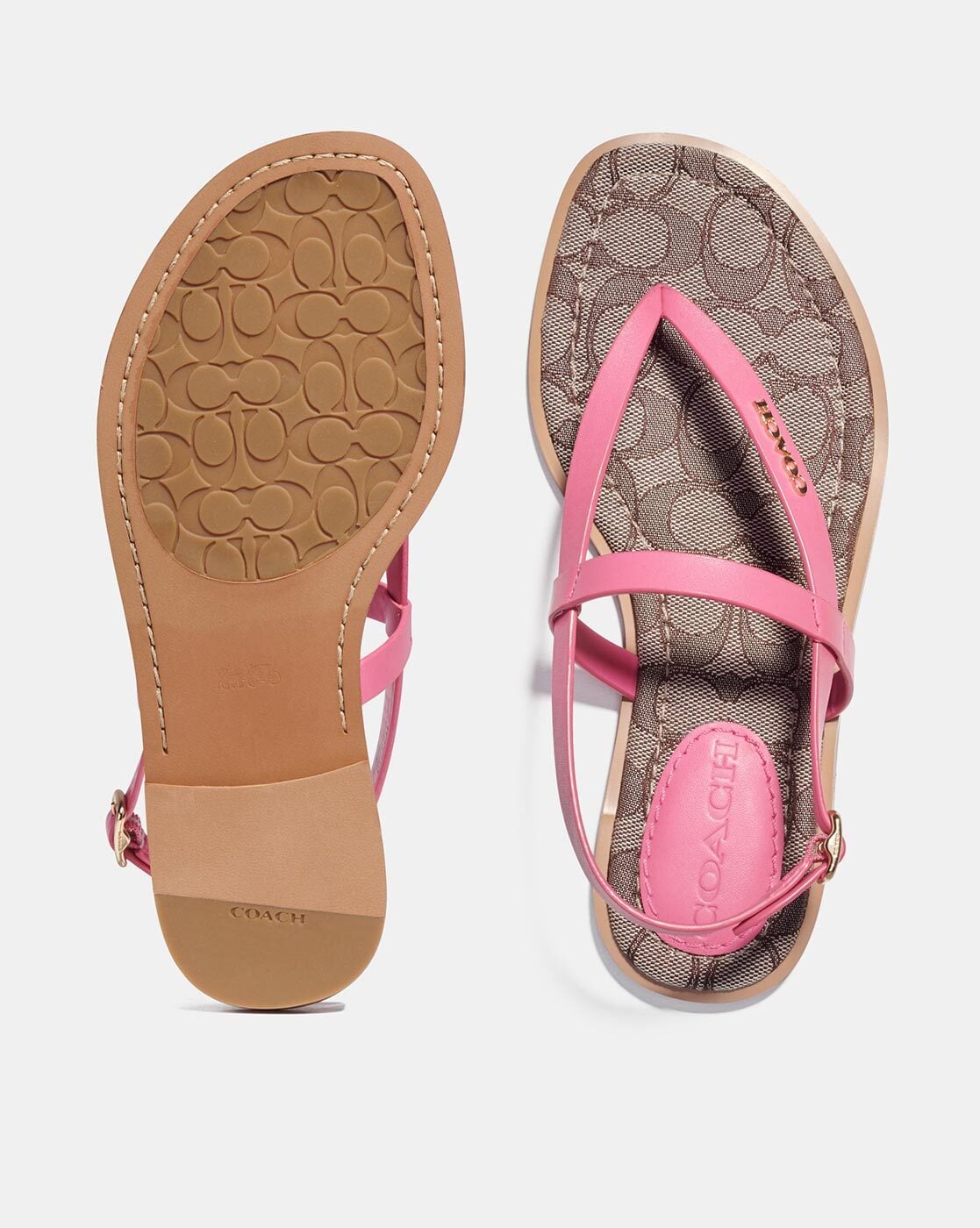 Pink 2025 coach sandals