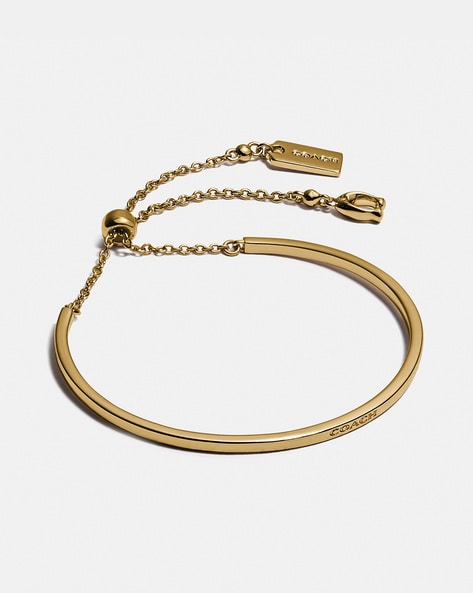 Buy Coach Signature Slider Bangle Bracelet | Gold-Toned Color Women | AJIO  LUXE