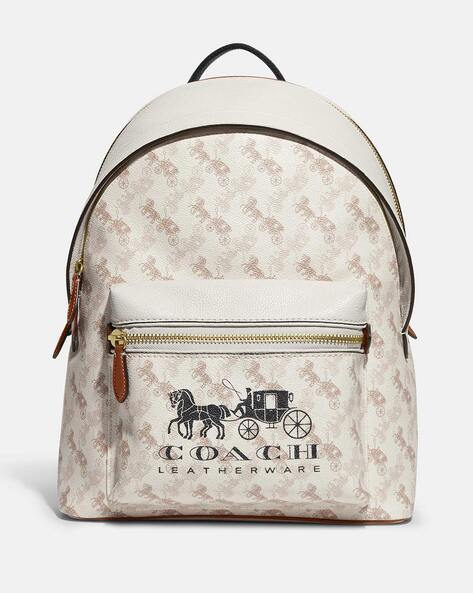 Coach backpack white hot sale