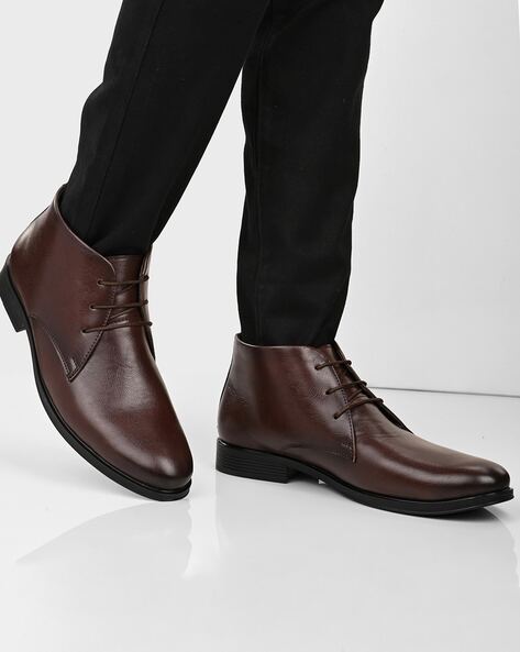 Ankle Length Round Toe Derbys