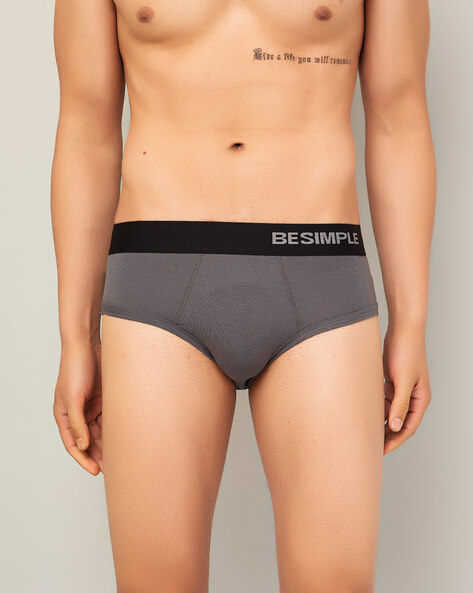 Pack of 2 Briefs with Elasticated Waistband