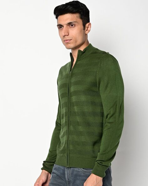 Green cardigan sweater outlet mens