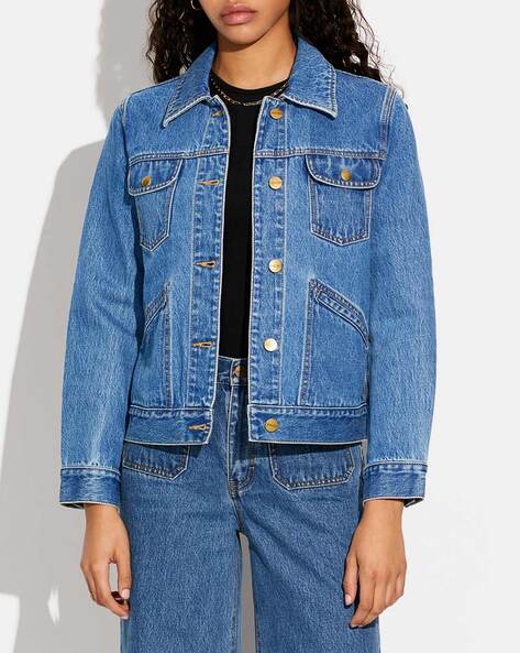 Denim jacket hotsell for women ajio