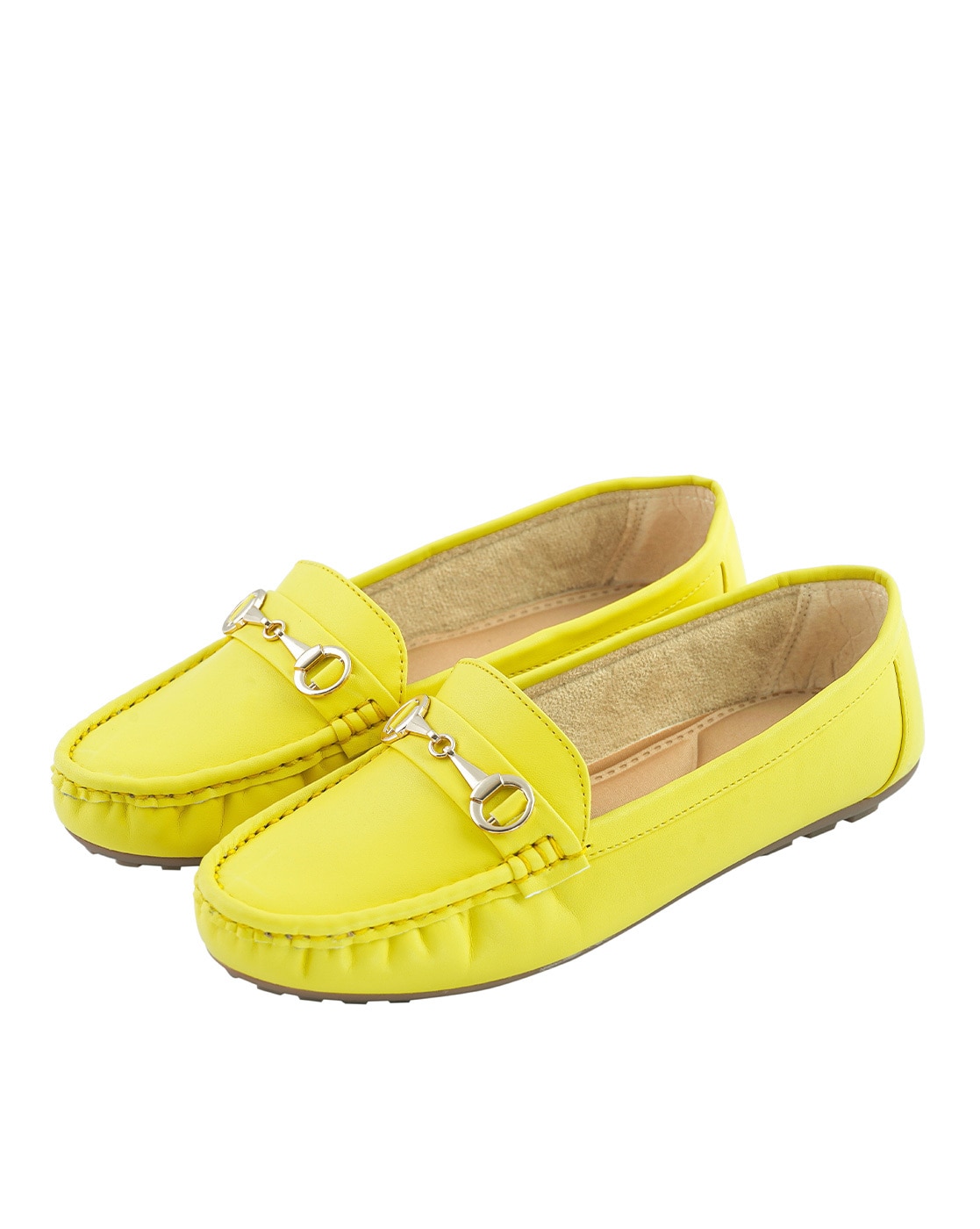 yellow flat shoes womens