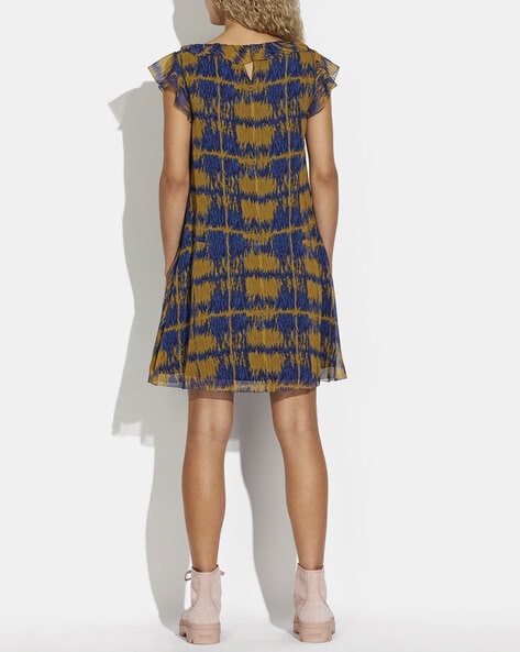 Blue and on sale yellow plaid dress