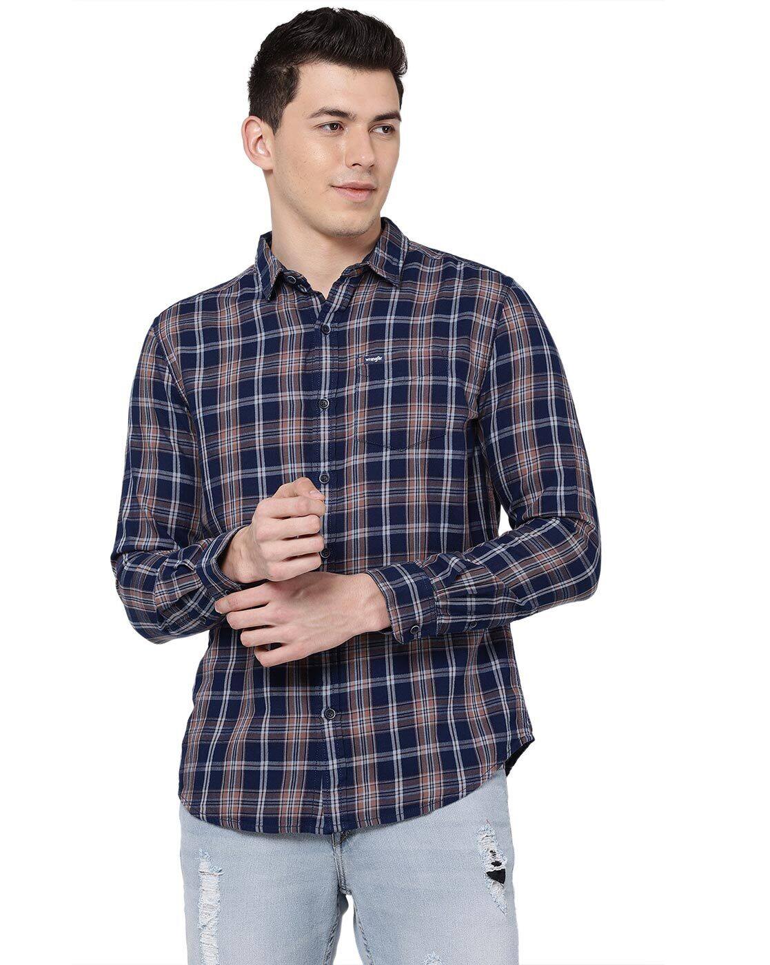 Buy Blue Shirts for Men by Wrangler Online | Ajio.com