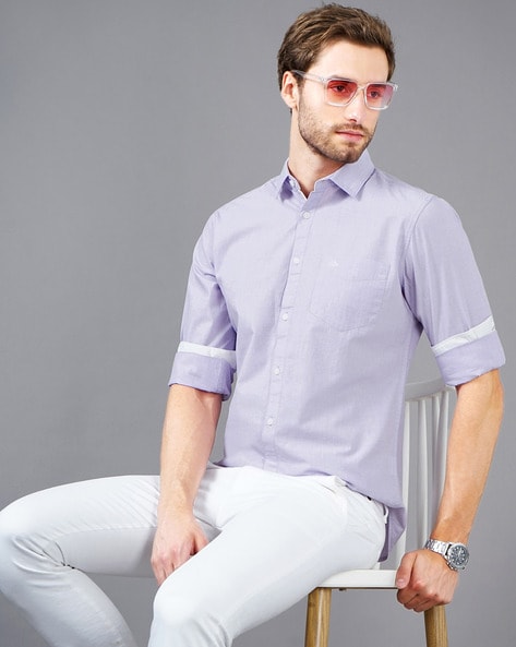 Buy Purple Shirts for Men by LOUIS PHILIPPE Online  Ajiocom