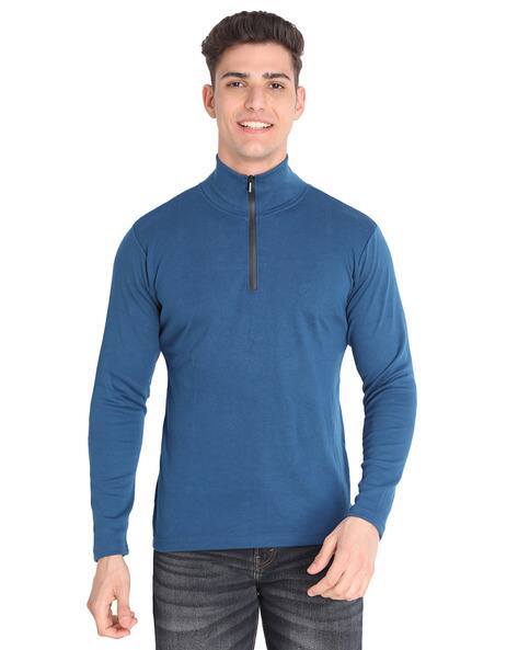 Chkokko Regular Fit Logo Embroidered High-Neck T-Shirt