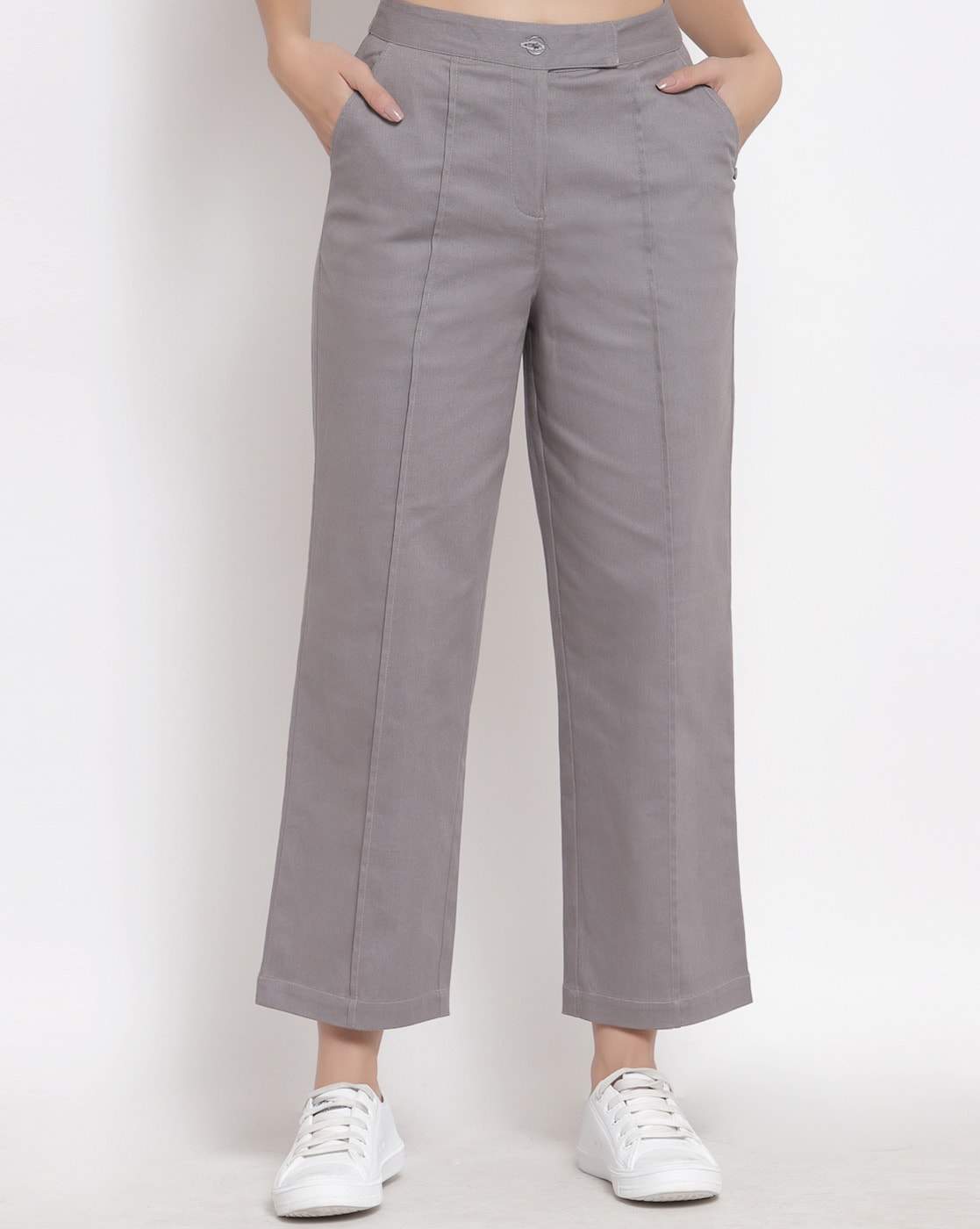 Buy Tokyo Talkies Grey Regular Fit Trouser for Women Online at Rs629   Ketch