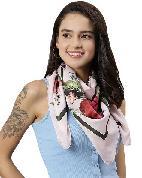 Floral Silk Scarf Price in India