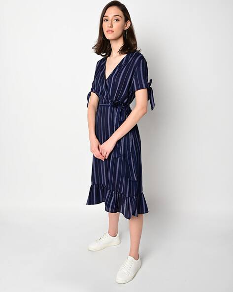 ISCENERY BY VERO MODA Gigi Striped Fit & Flare Dress