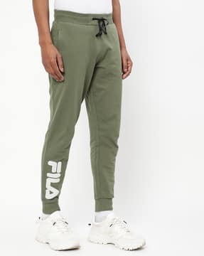 Buy Green Track Pants for Men by FILA 