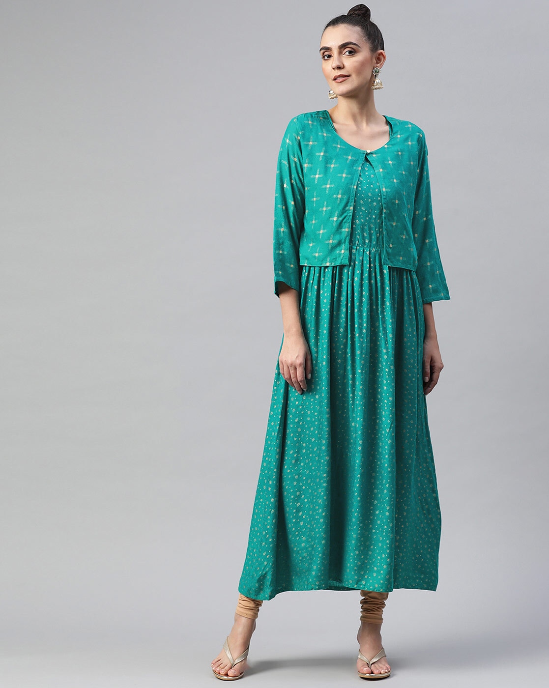 Buy Green Kurtis & Tunics for Women by RENE Online | Ajio.com