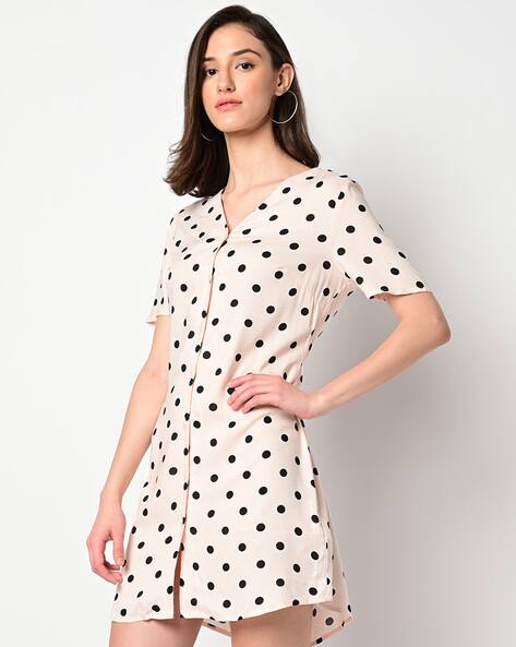 ISCENERY BY VERO MODA Kylie Polka-Dot Print Shift Dress