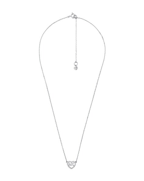Buy Michael Kors Crystal Studded Sterling Silver Necklace at Redfynd