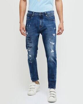 Buy Mid Blue Jeans for Men by MAX 