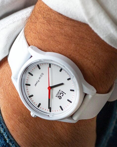 Mens white ice sales watch