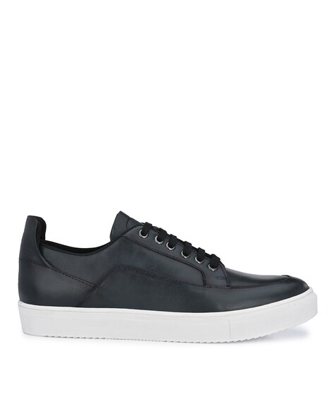 Buy JACK AND JONES Blue JFW Dennis Leather Lace Up Mens Sneakers | Shoppers  Stop