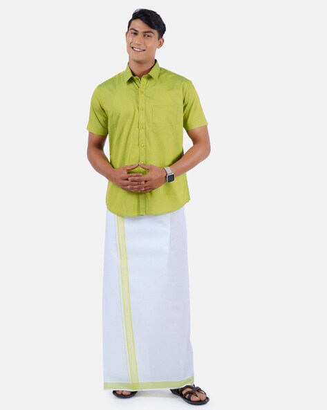 Ramraj Cotton Men Shirt Dhoti Set - Buy Ramraj Cotton Men Shirt Dhoti Set  Online at Best Prices in India