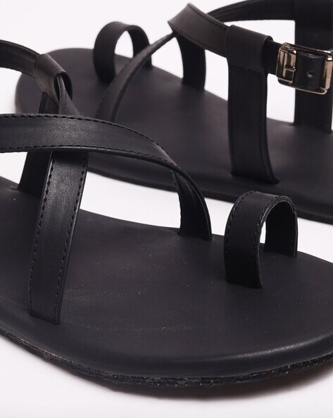 Buy Black Sandals for Men by PAADUKS Online