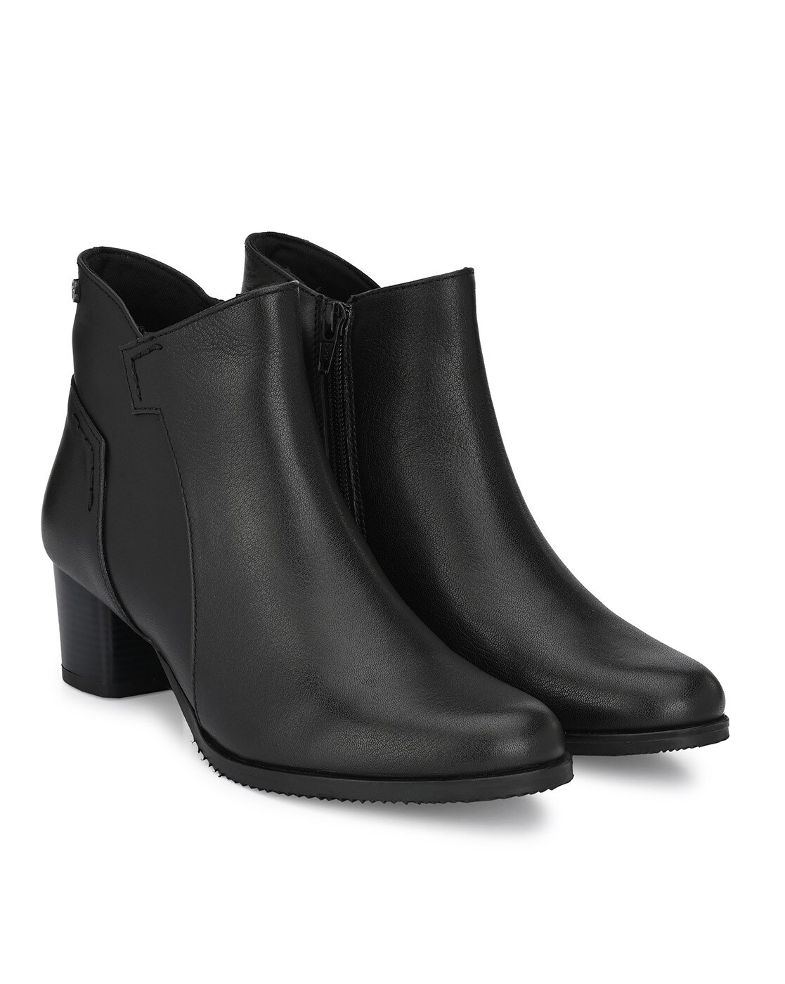 h and m leather ankle boots