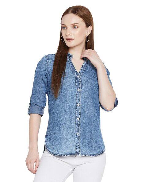 Best Offers on Womens denim shirts upto 