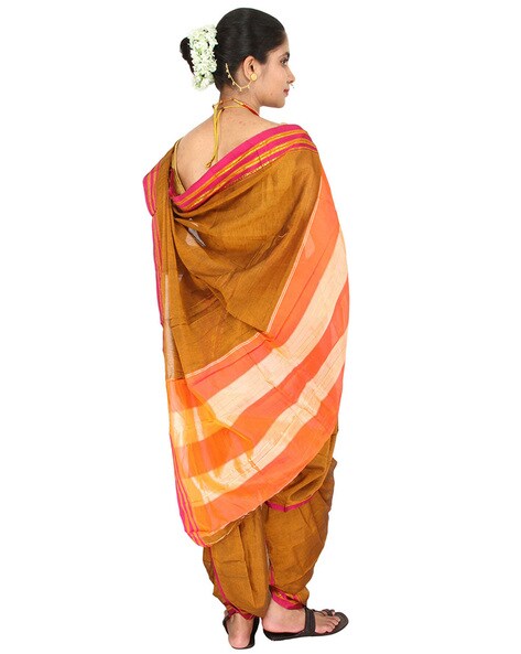 Traditional Wear Printed Brahmani Nauvari Saree (Acrylik), Without blouse  piece at Rs 2980/piece in Mumbai