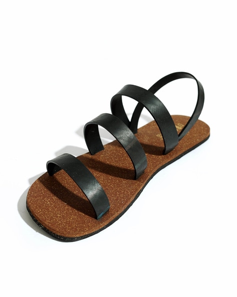 Buy Black Sandals for Men by PAADUKS Online