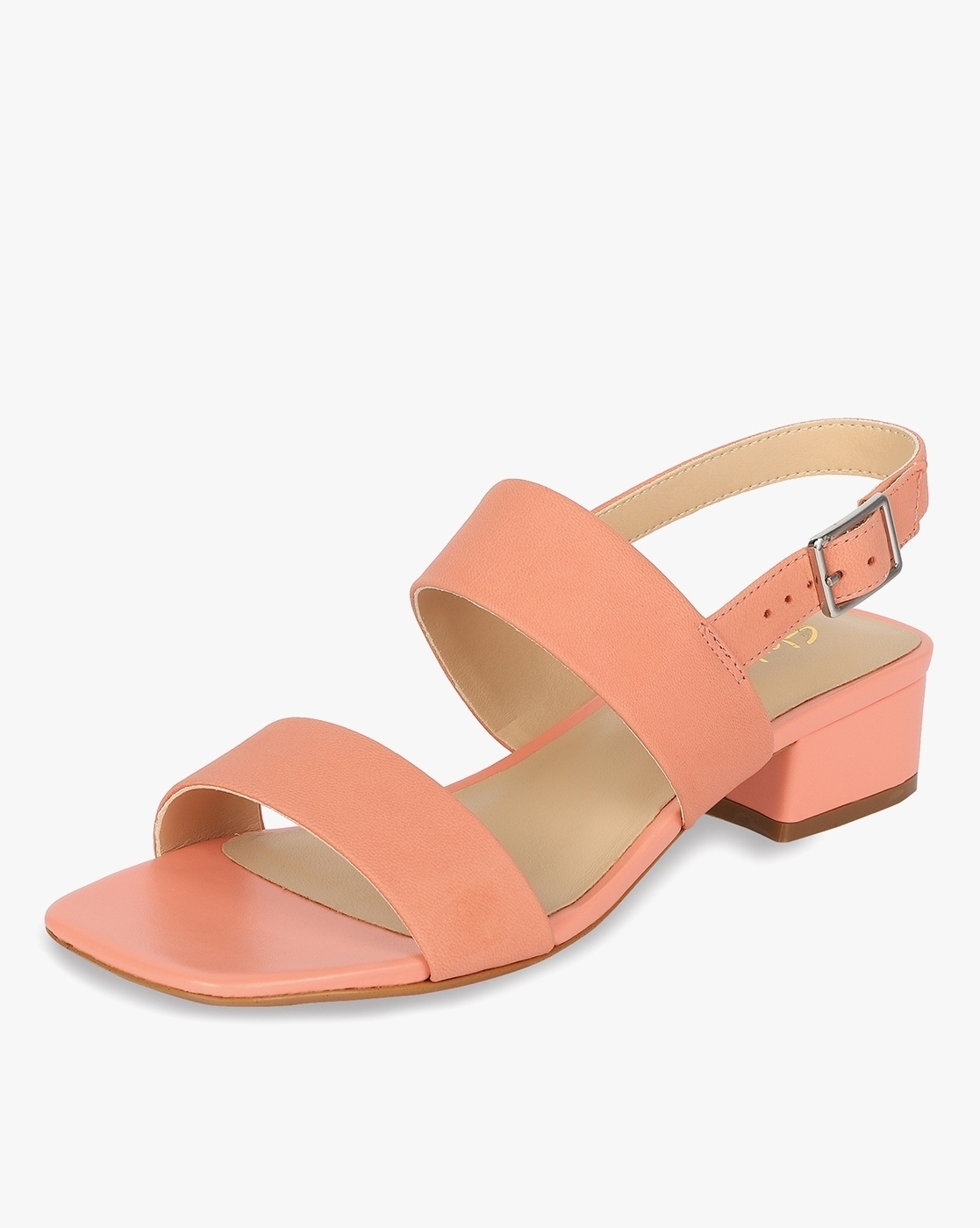 Buy Coral Pink Heeled Sandals for Women by CLARKS Online Ajio