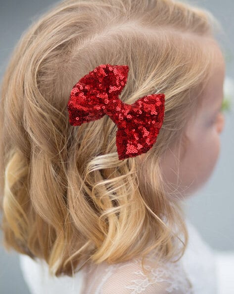 3 pc red beautiful fancy beads hair pin clip for women hair accessories  bun juda long hair decoration