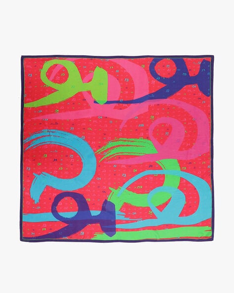 Abstract Print Silk Stole Price in India