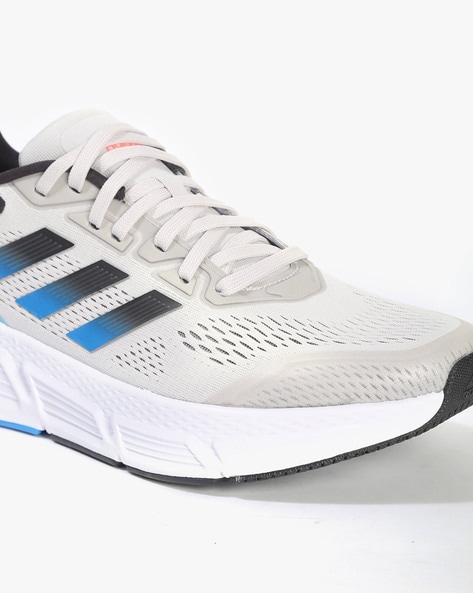 Adidas textured lace-up outlet performance shoes