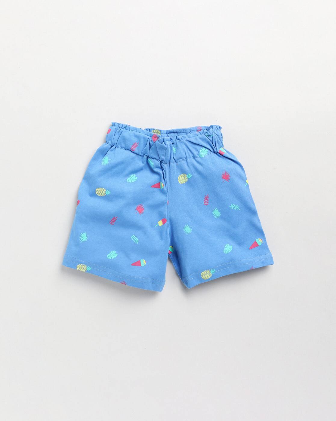 Buy Blue Shorts \u0026 3/4ths for Girls by 