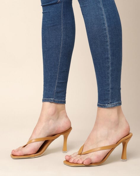 T strap store open toe heels