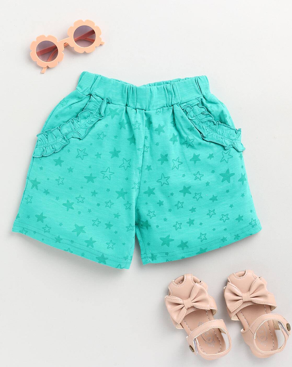 Buy Green Shorts \u0026 3/4ths for Girls by 