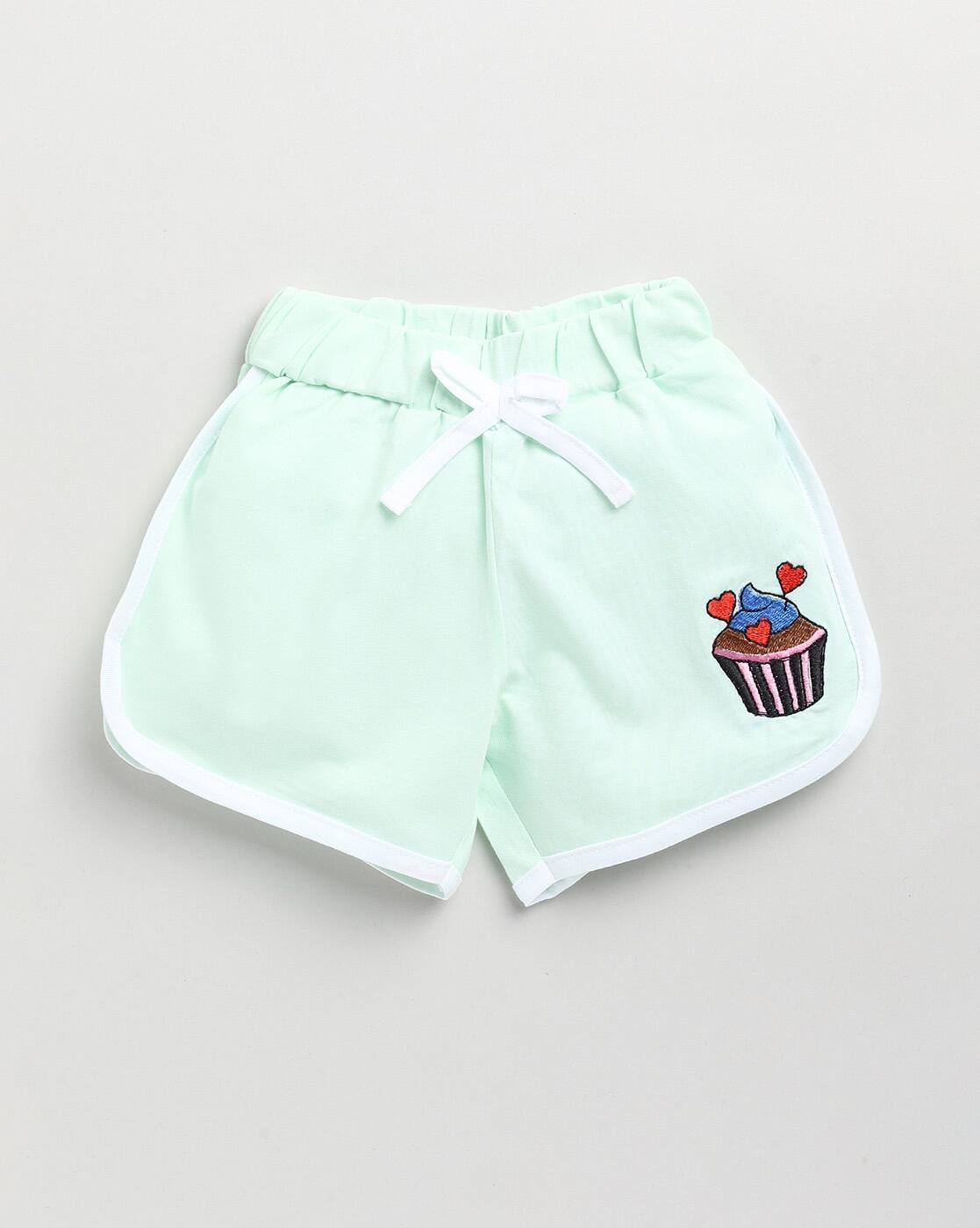 Buy Green Shorts \u0026 3/4ths for Girls by 