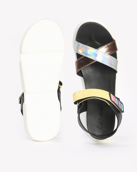 Womens Thick Strap Light Tan Rainbow Flip Flop | The Squire Shop