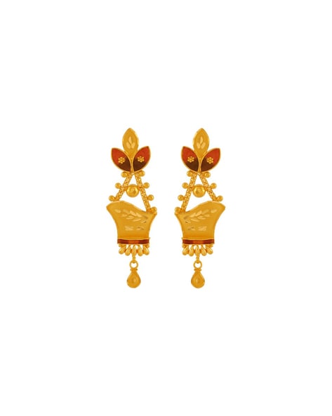 Pc chandra gold on sale earrings with price