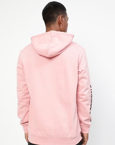 adidas Originals Retro Couture hoodie in brown and pink with monogram print