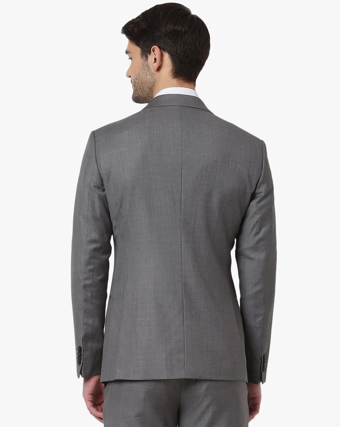 Buy GIORGIO ARMANI Regular Fit 2-piece Suit Set | Grey Color Men