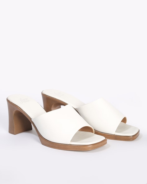 Buy Beige Heeled Sandals for Women by Five By Inc.5 Online | Ajio.com