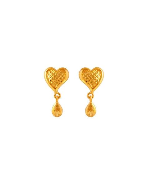 Gold earrings simple on sale models