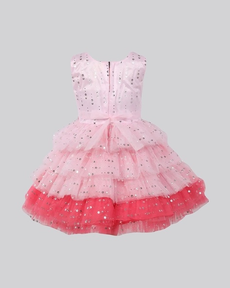 Popatu rosette shop tulle dress