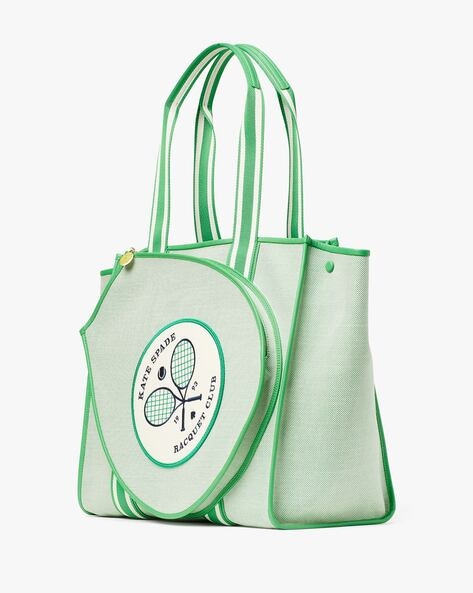 A Classic Carryall Tory Sport Canvas Convertible Stripe Tennis Tote  If  Youve Gotten Into Tennis Recently You Need a Cute Bag to Store Your  Racquet  POPSUGAR Fitness Photo 7