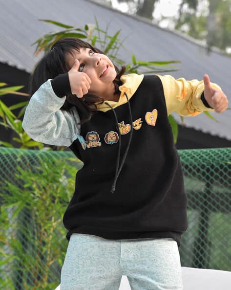 Buy Black Sweatshirts & Hoodie for Boys by Miko Lolo Online | Ajio.com