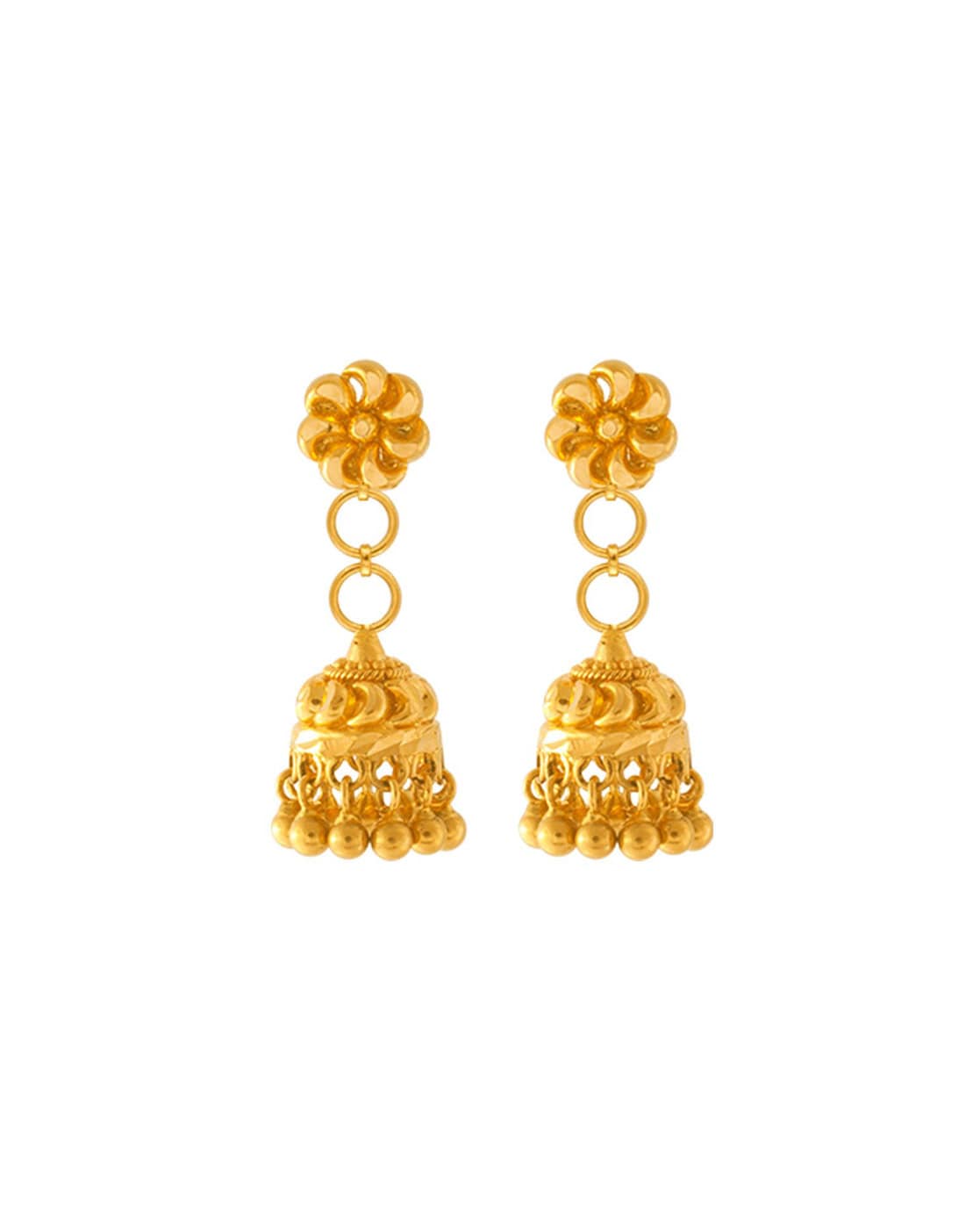 Buy Gold Jhumka Earrings Online | Latest Jhumki designs | PC Chandra  Jewellers